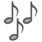 Musical Notes emoji on HTC